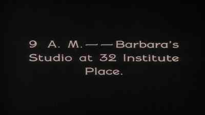 9 A.M, Barbara' s Studio
at 32 Institute Place. - The Penalty