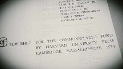 A 1954 volume published through Harvard Press with funding from the Commonwealth Fund - The Minds of Men