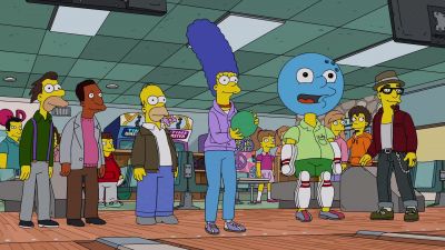 A baby split with company. - The Simpsons