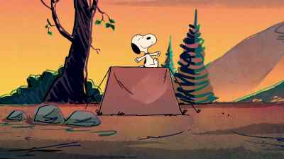 "A Beagle Scout rises early, - Camp Snoopy