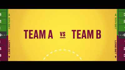 A betting line is established on a game - Bad Sport