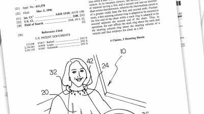 A BIB FOR USE WHILE
OPERATING A MOTOR VEHICLE. - The Patent Scam