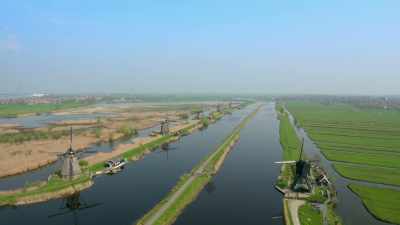 A bird's-eye view of the Kinderdijk - Europe From Above