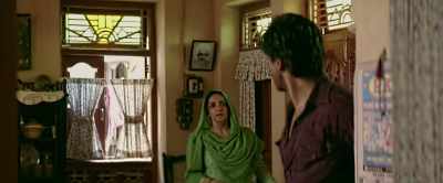 A blue police van is waiting outside.
Remember, friends, - Raees