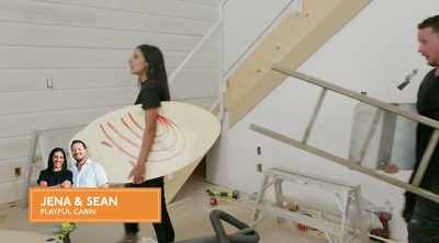 A boogie board,
an awesome ladder, - Renovation Resort