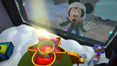 A bow bracelet in a box that looks like - Mickey and Minnie Wish Upon a Christmas