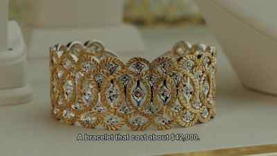 A bracelet that costs
around 42 thousand dollars. - The Bibi Files