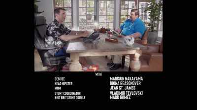 -A butter gun, - Rob Riggle's Ski Master Academy