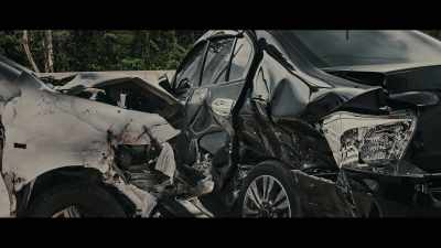 A car pulled out in front of him,
and he ran into it headfirst. - The Innocent Man