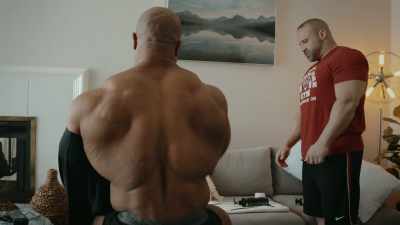 A chiropractor who's working
on Phil the entire time. - Breaking Olympia: The Phil Heath Story