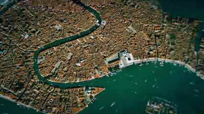 A closer look at the largest
reveals something extraordinary, - Europe From Above