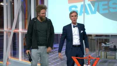 A comet. And you'll shoot bacteria
into space, - Bill Nye Saves the World