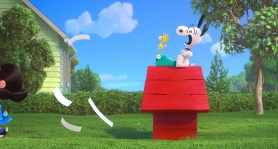 A dog that flies - The Peanuts Movie