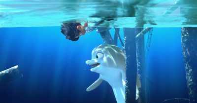 - A dolphin has a tail and an
eel just is a tail. (laughs) - Dolphin Boy