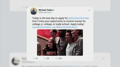 A donation that was given from
the private sector so students - Stockton on My Mind