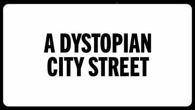 A dystopian city street. - Game Changer
