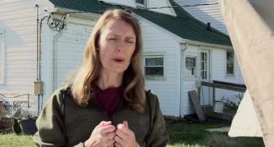 - A farmhand, 30-ish, skinny, shaved head. - Dark Night of the Scarecrow 2