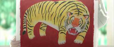 A ferocious tiger appeared before her. - Josee, the Tiger and the Fish