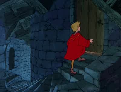 Merlin look I'm a squireVery nice boyYes indeedA fine monkey suit for polishing bootsIt's what all squires wearAnd I thought you were going to amount to somethingI thought you had a few brainsGreat futureA stooge for that big lunk KayCongratulations boy - The Sword in the Stone