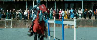 A fine pass but, alas,
no dismount. - The Siege of Robin Hood