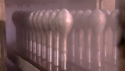 A FIXTURE THEN FLIPS
AND DIPS THE FORMS - How It's Made