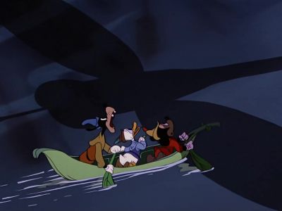 A flyin' front and draggin' behind - Fun and Fancy Free