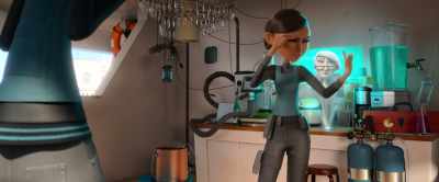A footprint,
a candy wrapper, - Spies in Disguise
