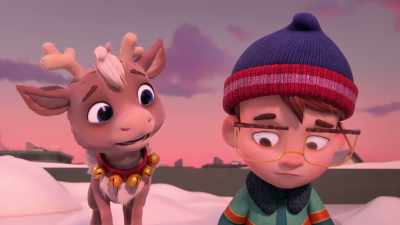 -A friend.
-[sighs] - Reindeer in Here