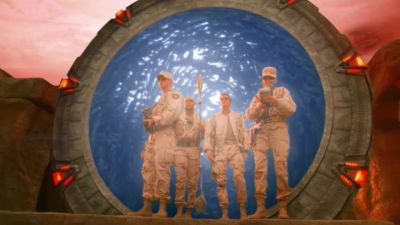 A geomagnetic storm is building up.
We shouldn't stay long. - Stargate SG-1
