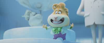 A giant buttHuhUh it's it's not a buttIt's a lamp in the shape ofthe Love Crater Meteorite my greatestI wonder whose butt it is UhOnce again it's not a butt Thank youIt's a heart Now as I was sayingThen why does it have cheeks Shut itWhat I've never seen - The Bad Guys