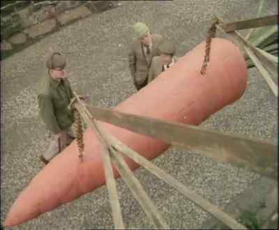 A giant, plastic carrot! - Last of the Summer Wine