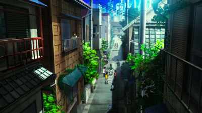 A good old shopping district - Mazinger Z: Infinity