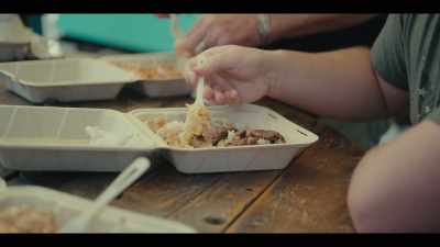 A good plate lunch has to have
two scoops rice, - Street Food: USA