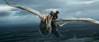 A great waterfall. - How to Train Your Dragon: The Hidden World