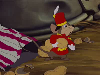 A guy can't eat in peaceYes but mother love doesGab gab gab Always gossipin' - Dumbo