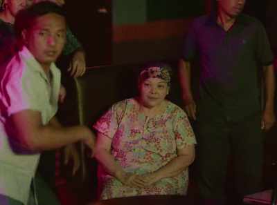 A heated confrontation
with a fiery stare-down. - Leonor Will Never Die