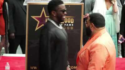 A host of stars lined up to toast - Diddy: Monster's Fall