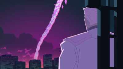 A huge Burnish Flare's
coming out from the ground. - Promare