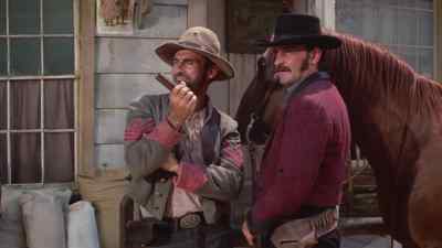 A hundred yards above the river crossing. - Charro!