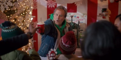 - A jolly bunch indeed.
Snow cones for all ages. - Christmas with a Kiss