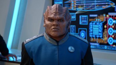 A Krill ship. - The Orville