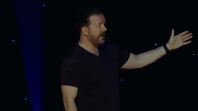 A lady's getting on who's so allergic, - Ricky Gervais: Humanity
