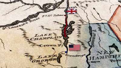 A large British force
moving south from Canada - Benjamin Franklin