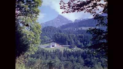 A large wing was added to the house - The Hitler Home Movies