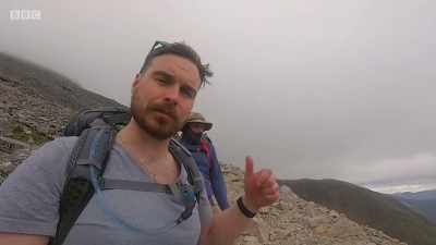 A lassie who's coming back down. - Iain Robertson Rambles