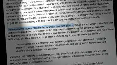 A LAWYER, - The Patent Scam