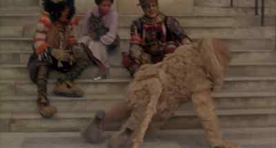 A lion without
any courage! - The Wiz
