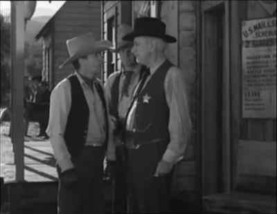 A lone gunman
robbed the stage
this morning. - The Desert Trail