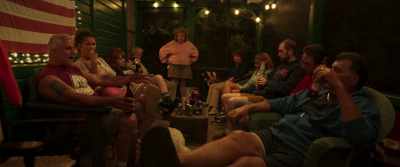 A man drinks with his family,
with his friends. - Fourth of July