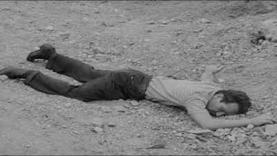 A man runs - The Beast of Yucca Flats